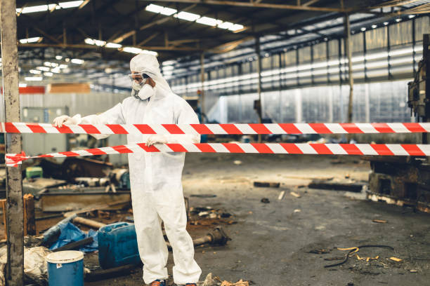 Professional Odor Removal technician working in Howell, MI